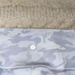 White camo lululemon leggings